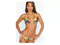 ed hardy femmes maillots de bain hardy9104-jaune-ebd